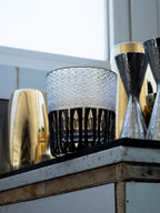 Edo Kiriko Hand-Carved Rainy Night Whiskey Glass