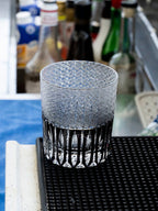 Edo Kiriko Hand-Carved Rainy Night Whiskey Glass