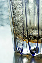 Edo Kiriko Hand-Carved Starlight Banner Whiskey Glass
