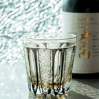 Edo Kiriko Hand-Carved Starlight Banner Whiskey Glass