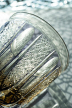 Edo Kiriko Hand-Carved Starlight Banner Whiskey Glass