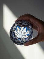 Edo Kiriko Hand-Carved Ripple Whiskey Glass