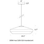 Hoxton Wide Pendant Light