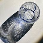 Edo Kiriko Hand-Carved Ripple Whiskey Glass