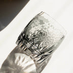 Edo Kiriko Hand-Carved Frost Flower Whiskey Glass