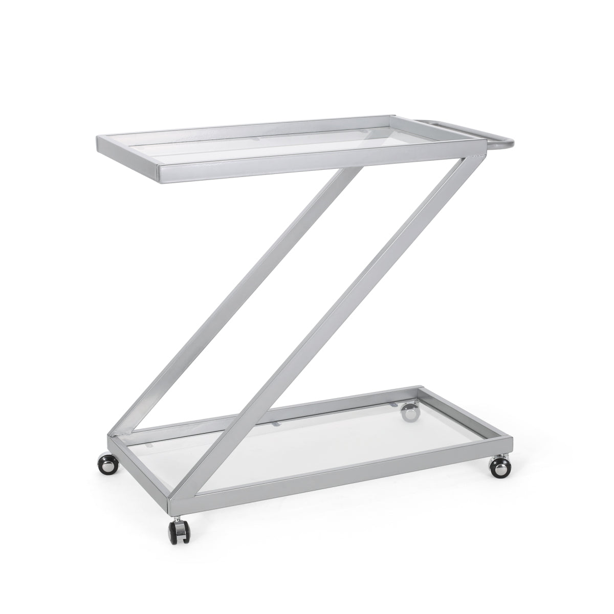 Modern Minimalist Z-shaped Bar Cart