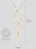 Allure Raindrop Shapes Chandelier