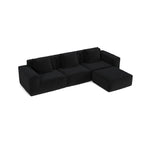 118" Modular Sofa, Convertible to Oversized Sofa Bed
