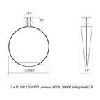 Aureola LED Pendant Light