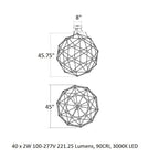 Constellation Hedron LED Pendant Light