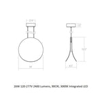 Malibu Discs LED Pendant Light