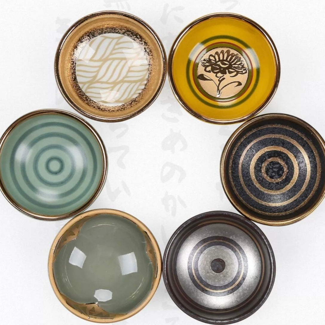 Hasami-Yaki Vintage Kin'e Chawan Set