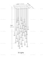 Rain Large Multi-Light Pendant Light