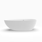 71 inch artificial stone solid surface freestanding bathroom bathtub