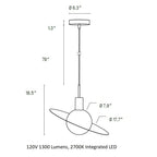 Saturne Pendant Light