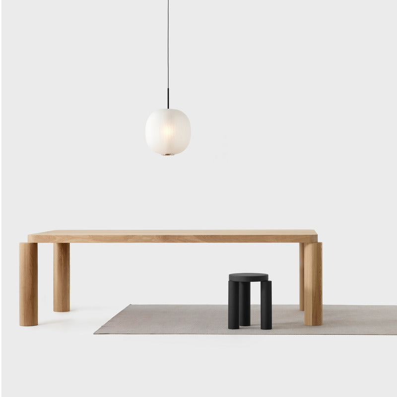 Nickel Plated / White / Small: 9.4 in diameter Bloom Pendant Light OPEN BOX