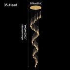 Luxury Water Drop Pendant Chandelier for Living Room