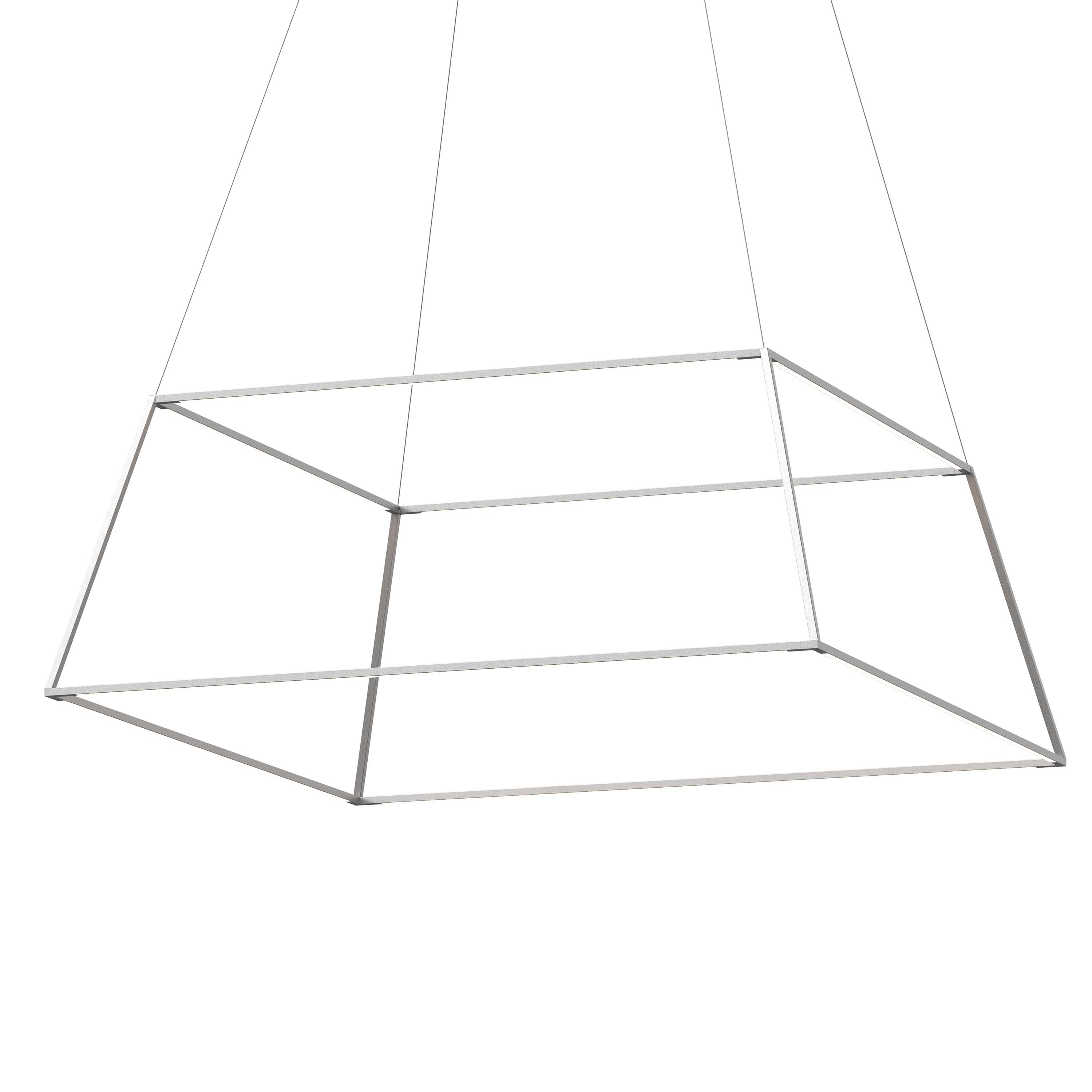 Z-Bar Rise Square Pendant Light