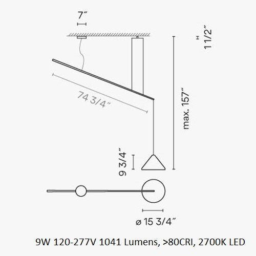 North 5672 Pendant Light