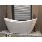 Gloss White Acrylic Freestanding Tub