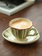 Hatsuichi Rustic Hand-Painted Ceramic Coffee Cup