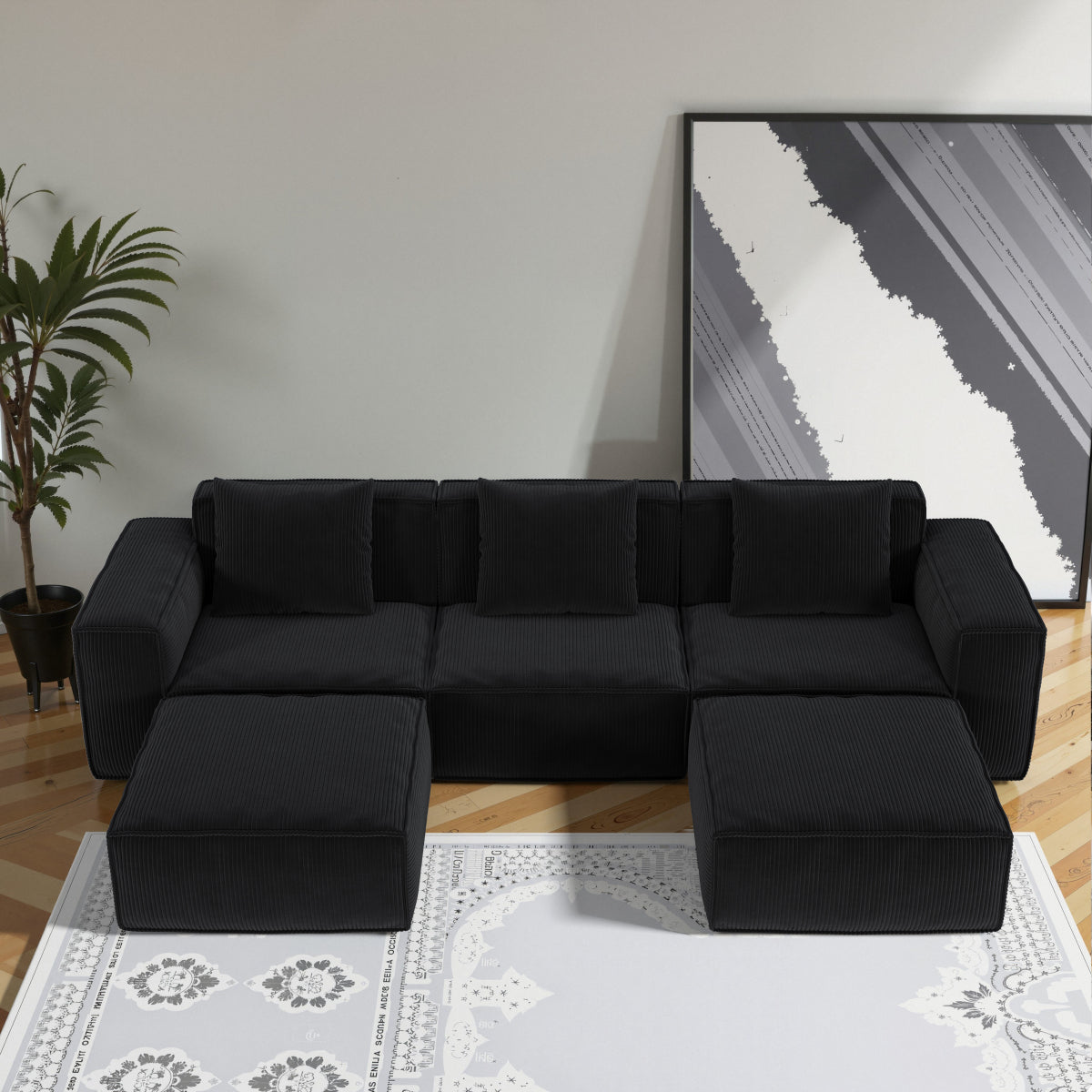 Cloud Velvet Modular Sofa Bed