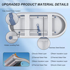 59" Glossy Acrylic Freestanding Tub