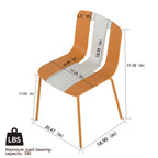 Holiday 4-Pack Modern Striped Chairs