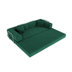 78.8" Modular Sectional Sofa, Convertible Pudding Block Sofa Bed for Living Room
