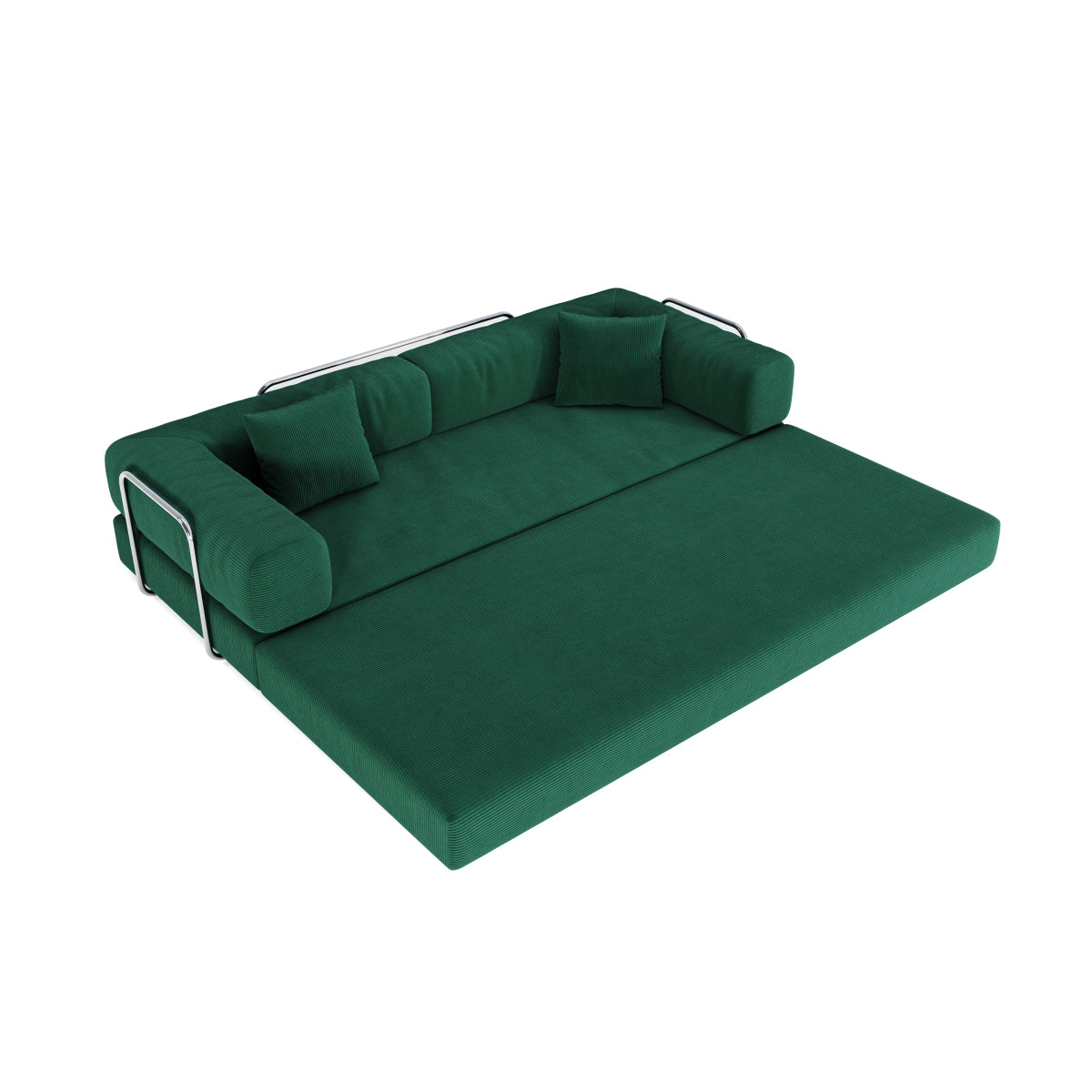 78.8" Modular Sectional Sofa, Convertible Pudding Block Sofa Bed for Living Room