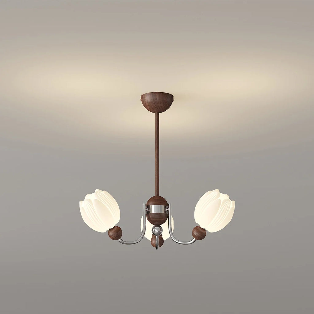 French Retro Flower Chandelier for Living Room