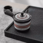 Tokoname Ware Hand-Carved Misty Rain Teapot