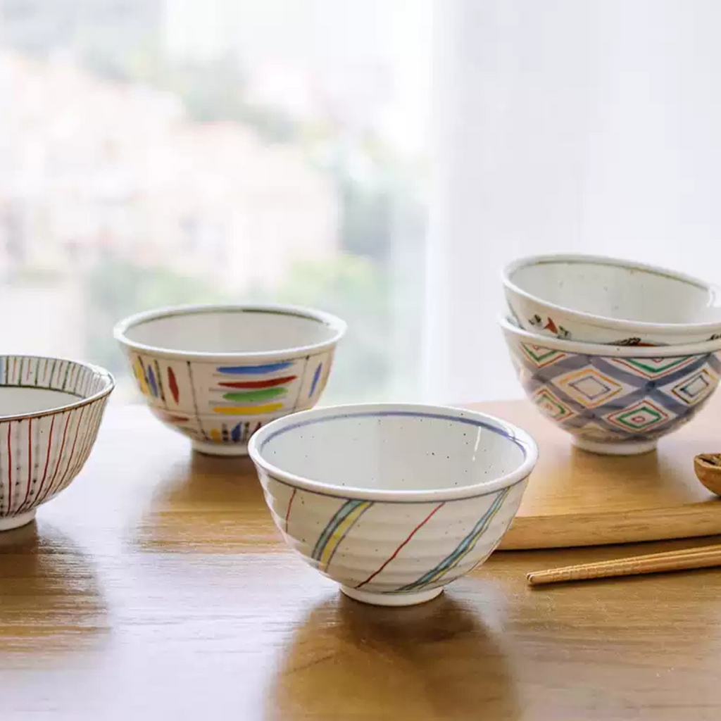 Arita Ware Hand-Painted Floral Rice Bowl – Housewarming Gift