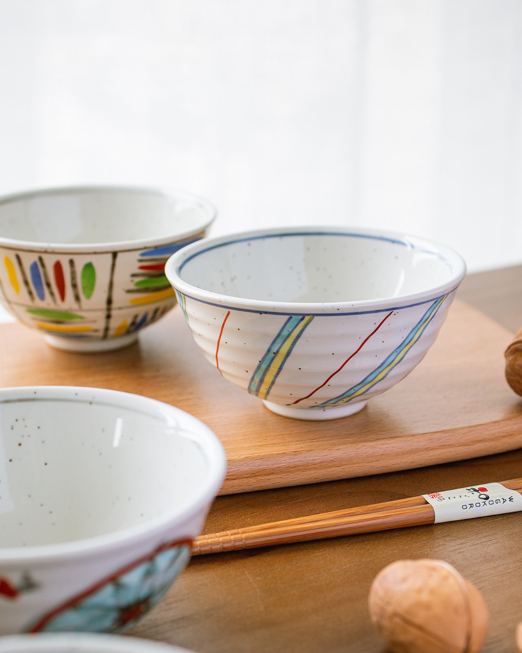 Arita Ware Hand-Painted Floral Rice Bowl – Housewarming Gift