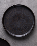 ALANIZ DX Series Handcrafted Fleur de Sel Straight-Sided Plate