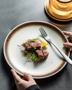 Neo Toji Vintage Underglaze Flat Plate