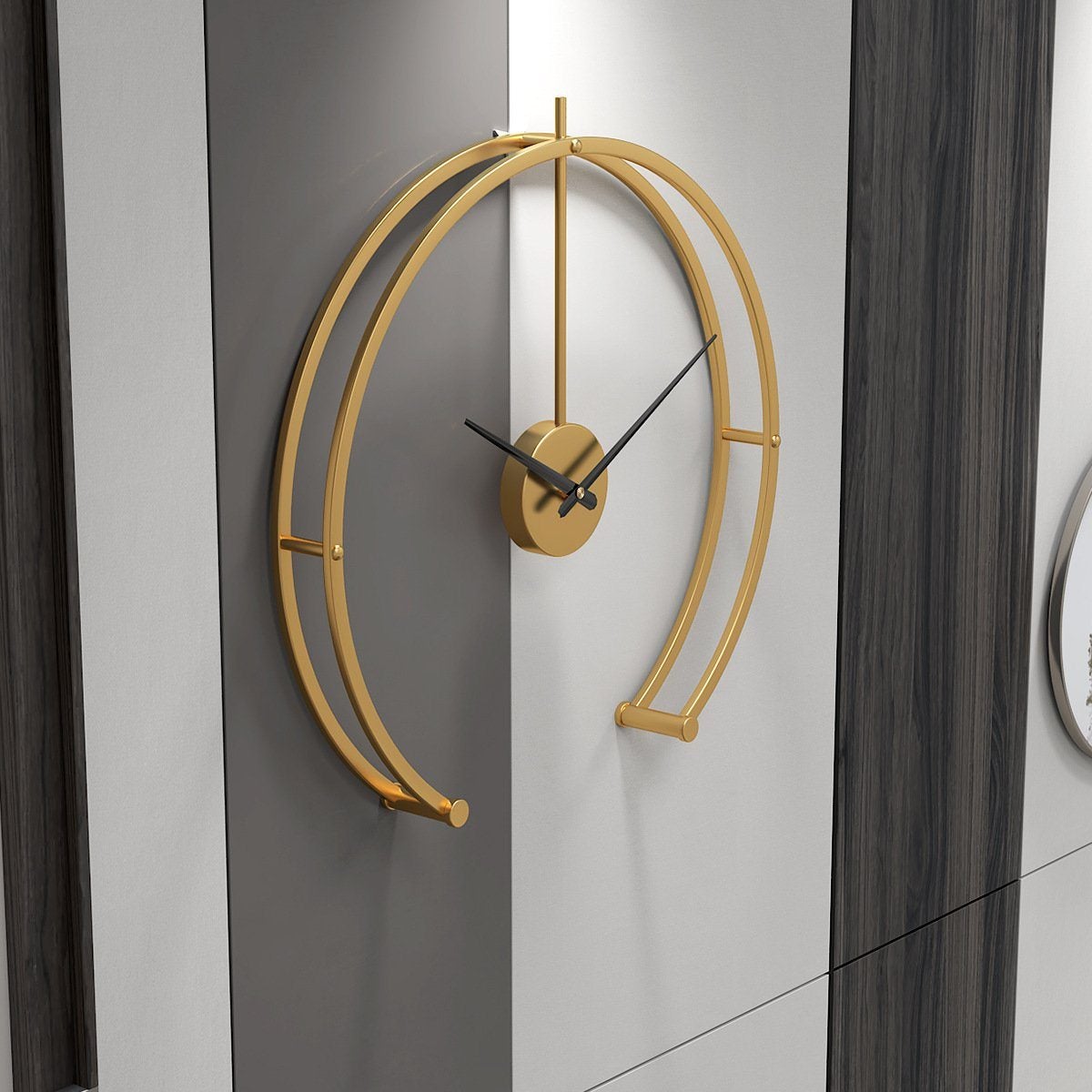 Simple Metal Silent Wall Clock