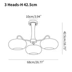 Brass Wooden Persimmon Chandelier