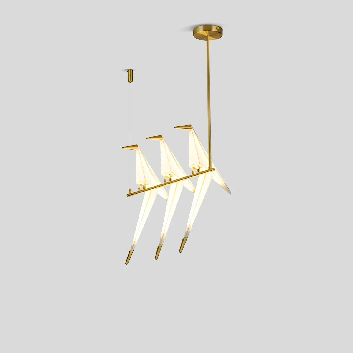 Paper Crane Bird Chandelier for Dining Room