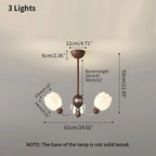 French Retro Flower Chandelier for Living Room