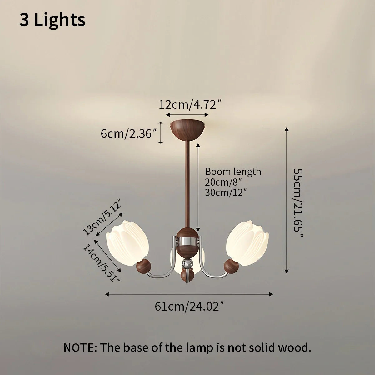 French Retro Flower Chandelier for Living Room