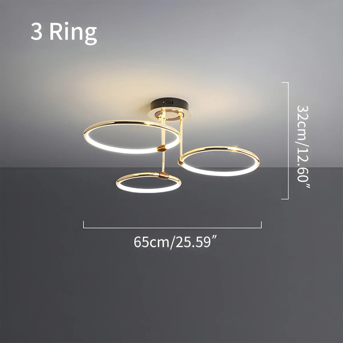Metal Circular Chandelier Ceiling Lamp