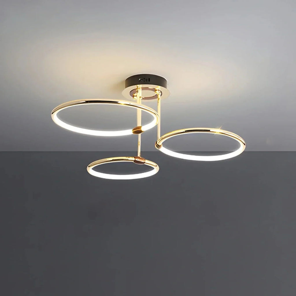 Metal Circular Chandelier Ceiling Lamp
