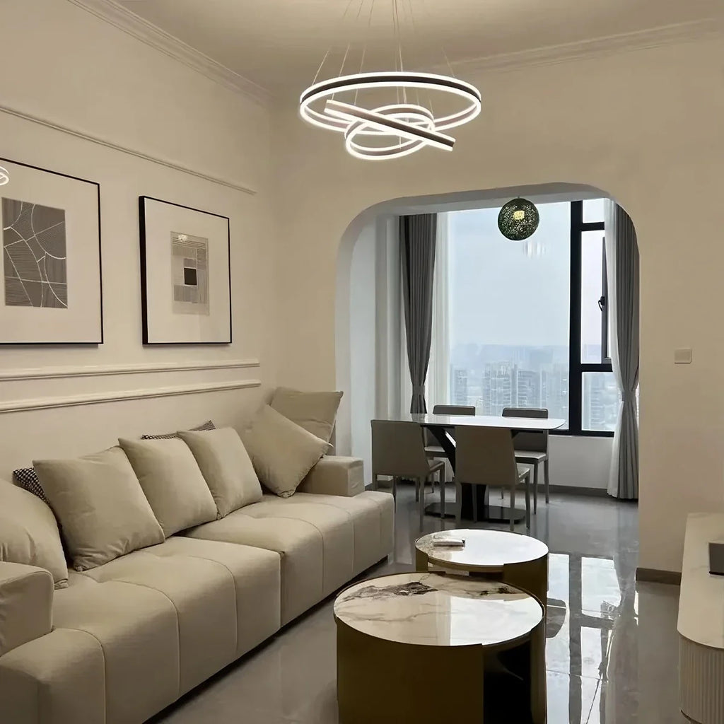 Circle Layered Living Room Chandelier