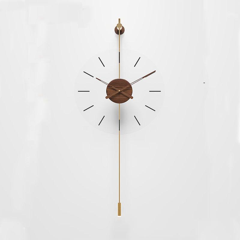 Nordic Walnut Wall Clock