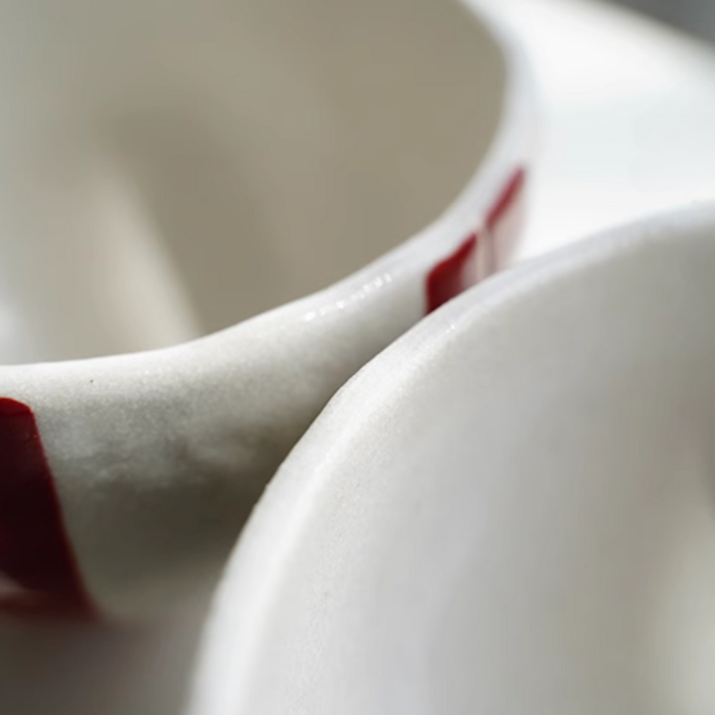 Mino Ware Vintage Underglaze Tokusa Couple Bowl Set – Wooden Box Edition