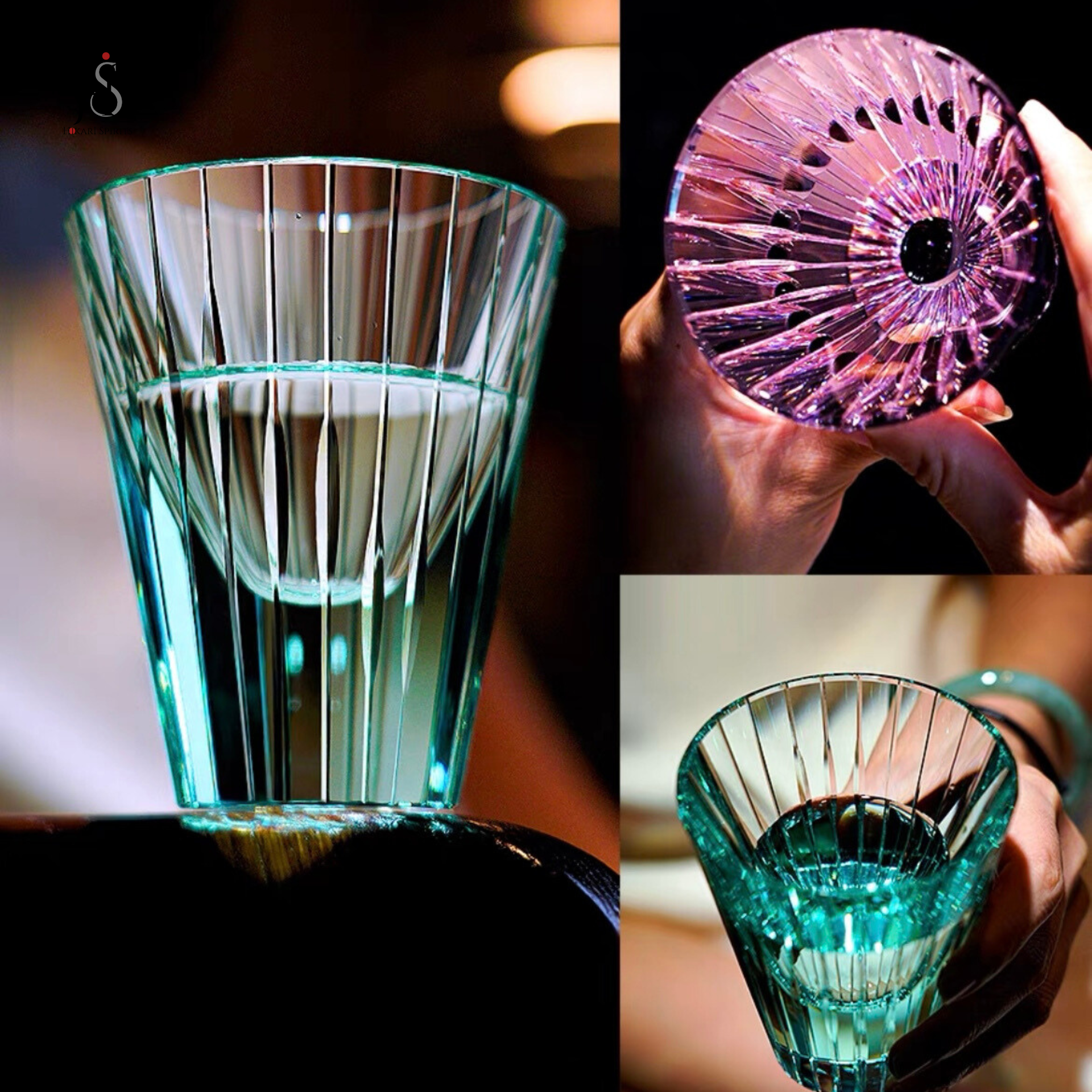 Edo Kiriko Hand-Carved Beam Glass