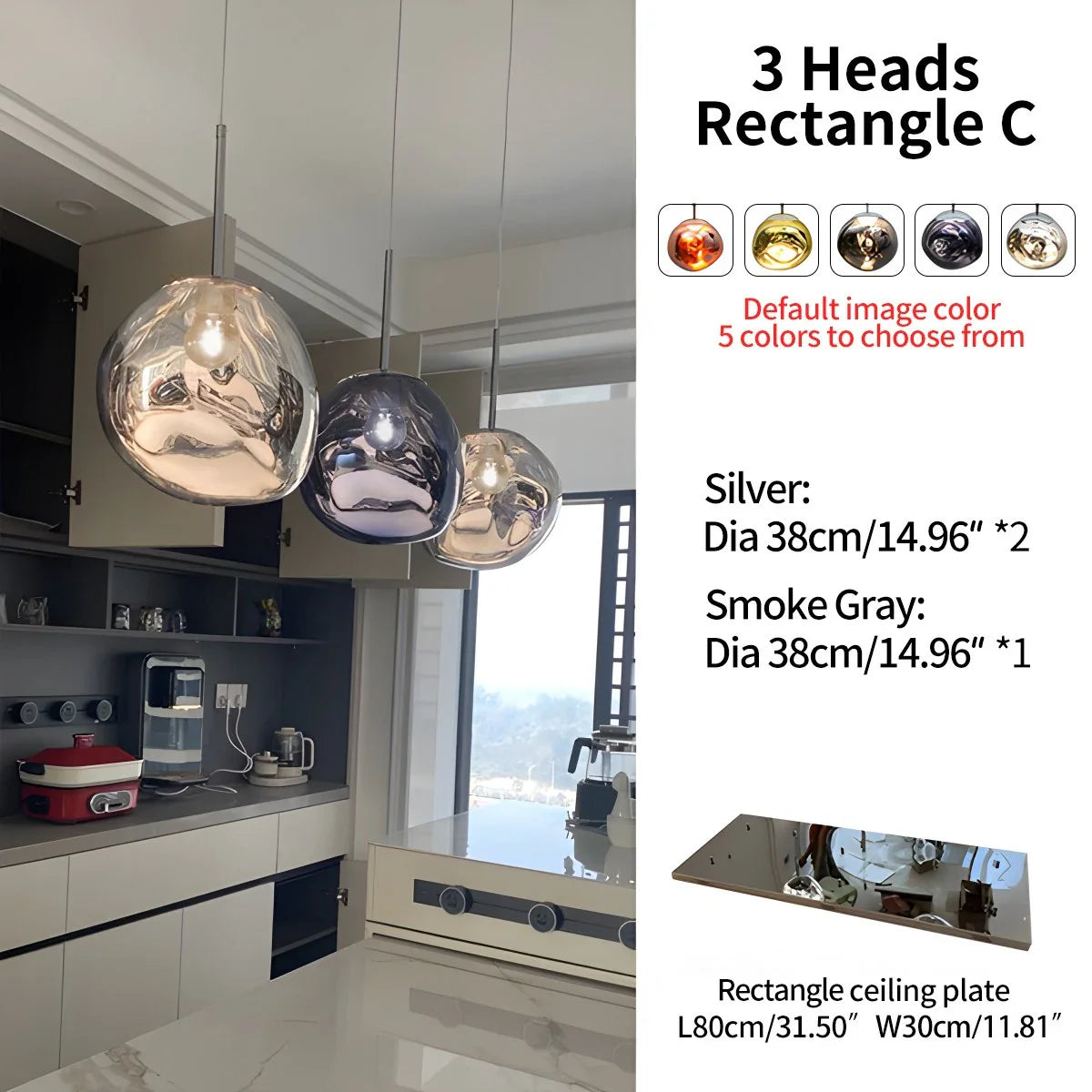 Large Lava Chandelier Customization