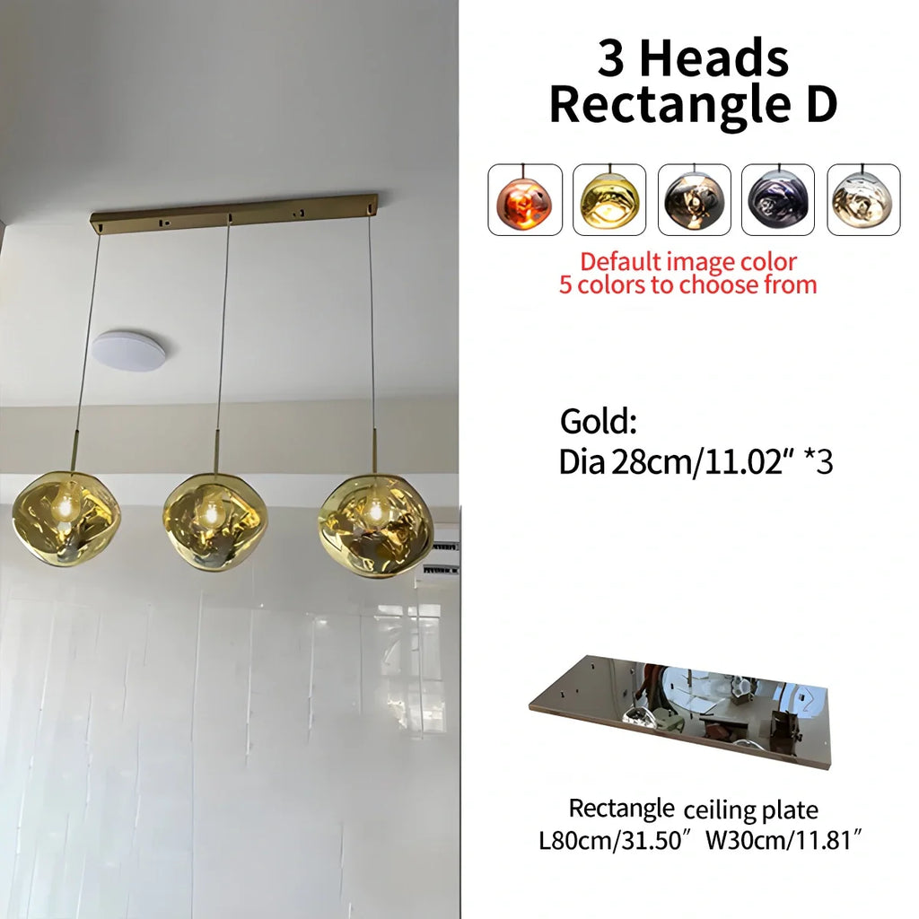 Large Lava Chandelier Customization