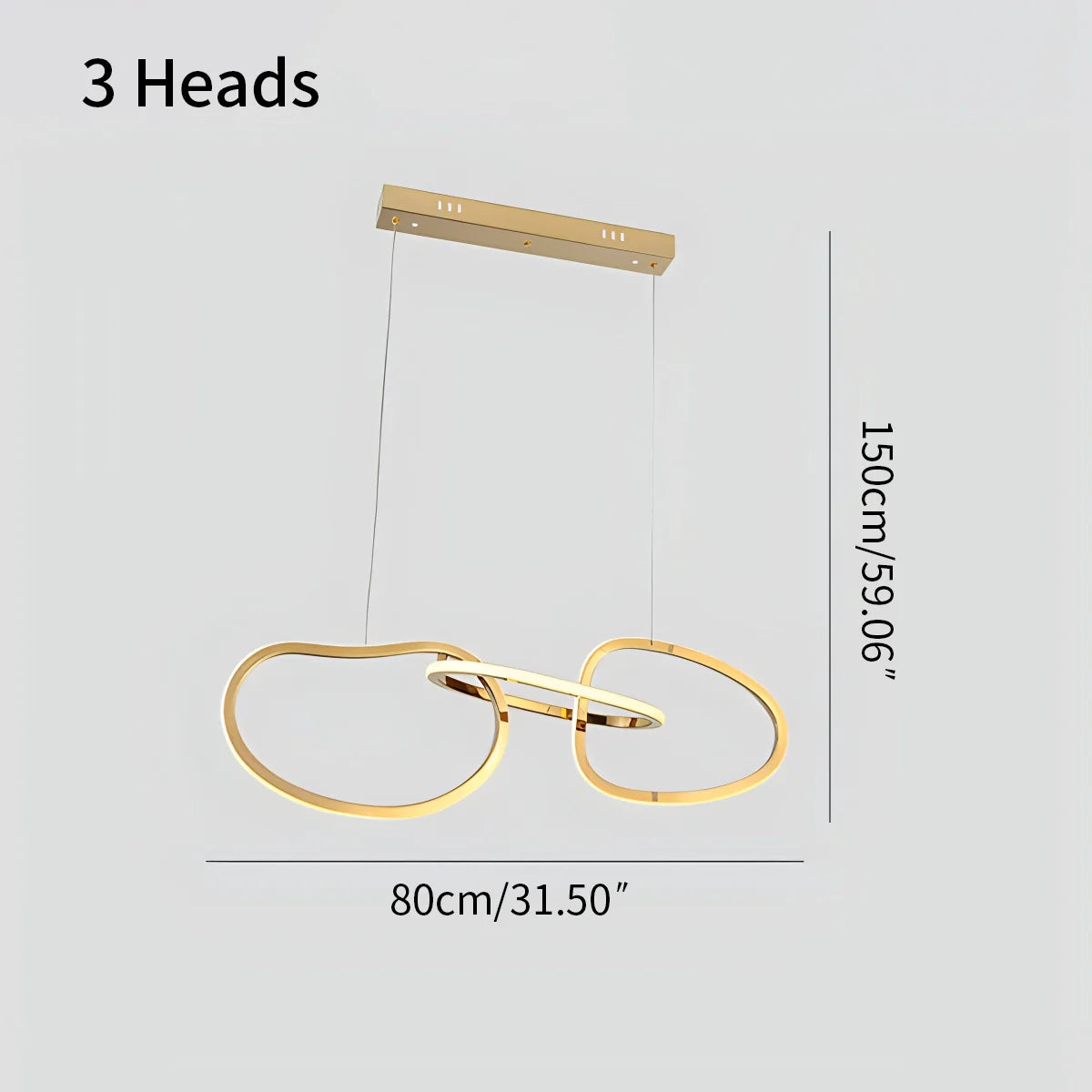 Modern Minimalist Ring Chandelier